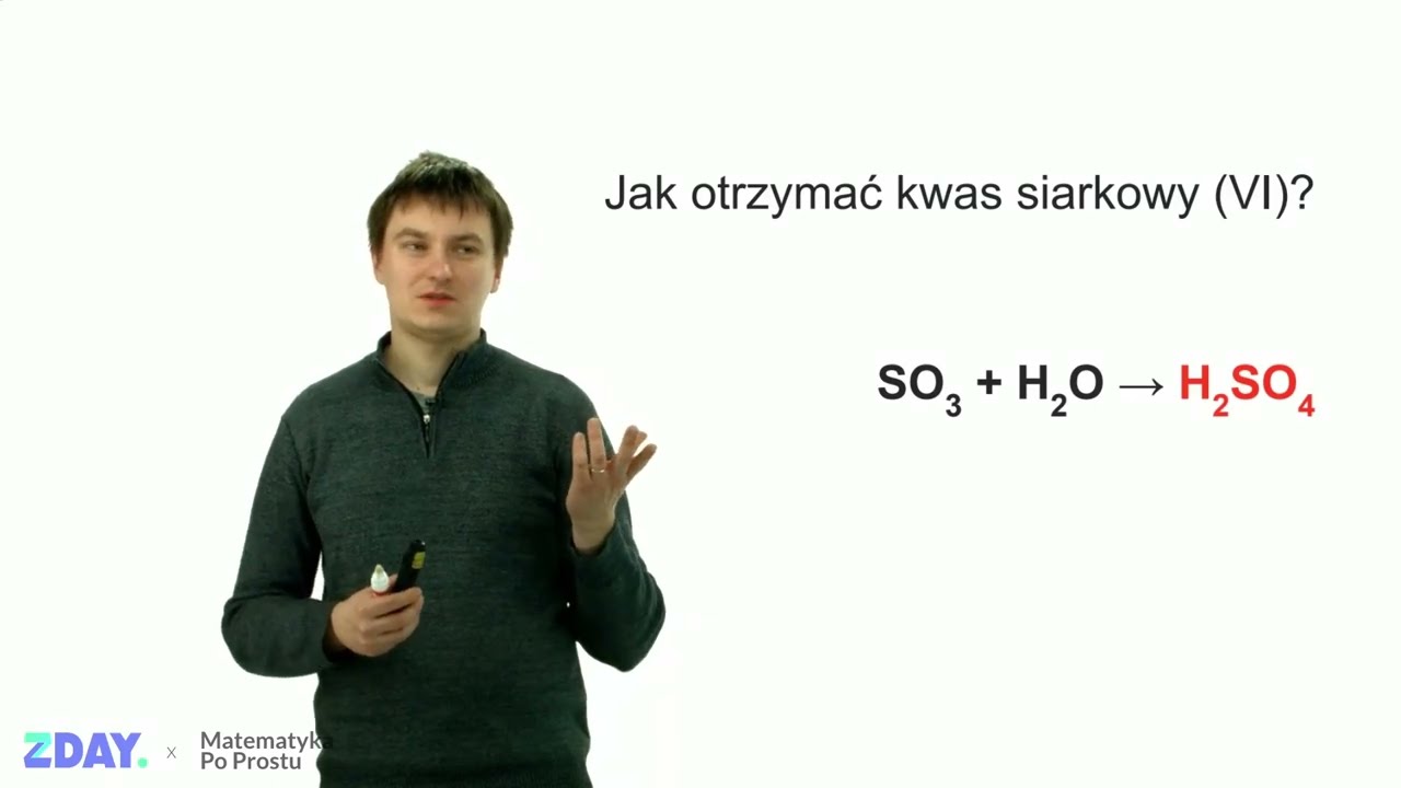 Jak otrzymać kwas siarkowy (VI), kwas siarkowy (IV) oraz tlenek siarki Reakcja Otrzymywania Kwasu Siarkowego 4