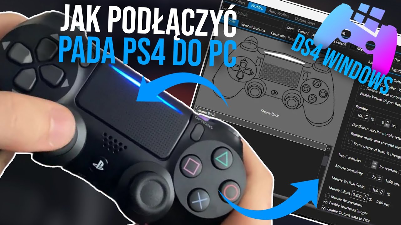 Jak podłączyć pada od PS4 do PC (2024) - DS4 Windows - Jak podlaczyc Jak Zmienic Kolor Pada W Ps4