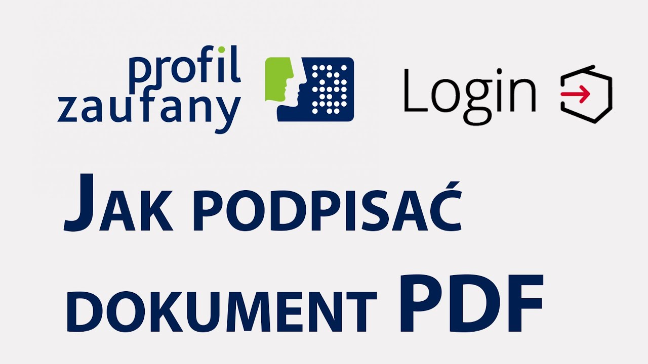 Jak podpisać dokument profilem zaufanym i pobrać PDF - YouTube Ułóż Podpisy Do Fotografii W Każdym Podpisie Użyj Innego Przyimka