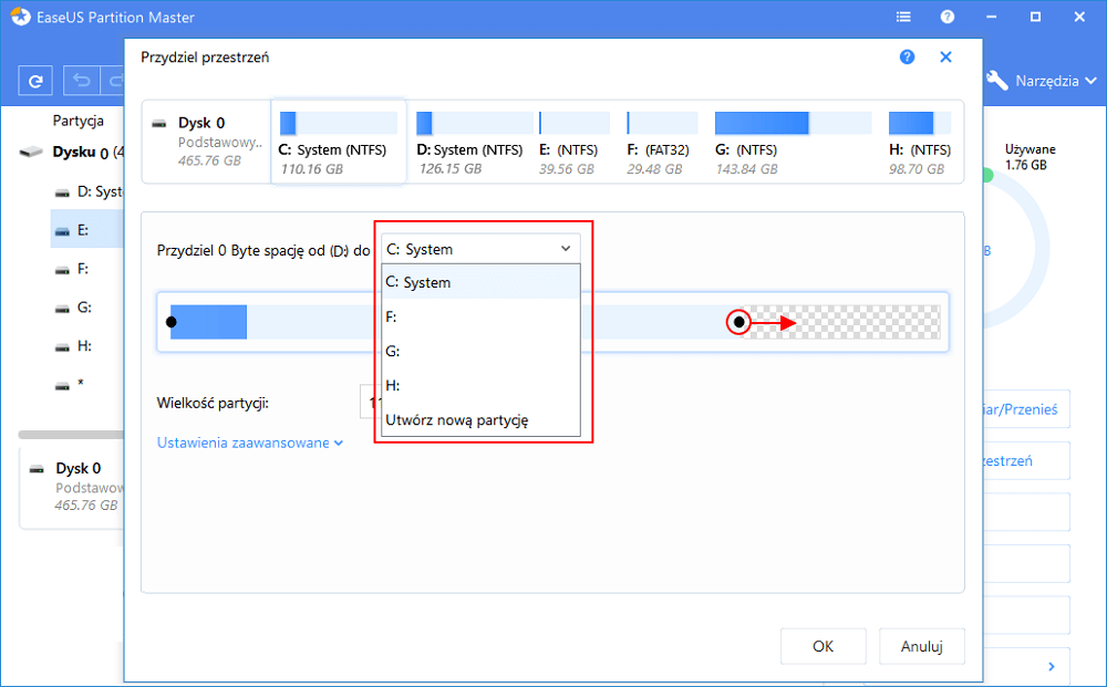 Jak połączyć dysk C i D w systemie Windows 10 bez utraty danych Aby Zwolnic Miejsce Na Dysku Bez Utraty Danych Nalezy Wykonac