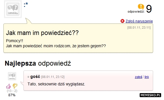 Mam 14 Lat I Jestem Gejem Zapytaj