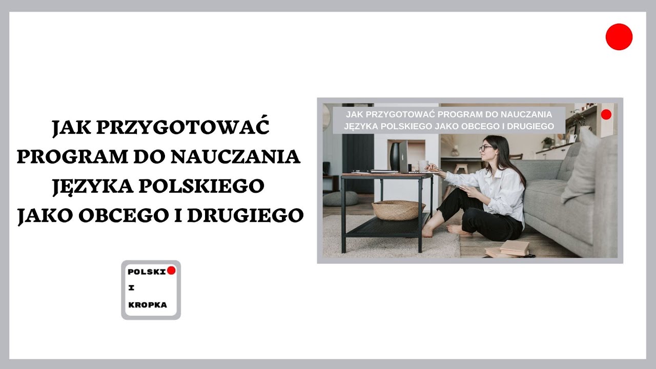 Program Nauczania Języka Polskiego Jako Obcego Pdf