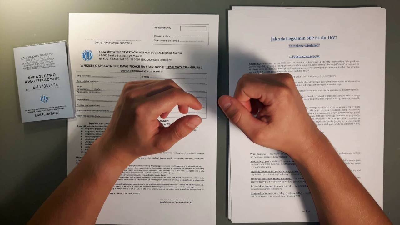 Pytania I Odpowiedzi Na Egzamin Sep Do 1kv Pdf
