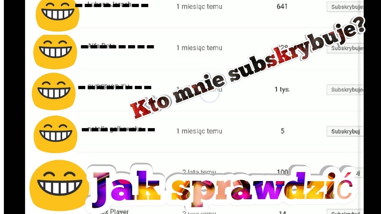 Jak sprawdzić kto mnie subskrybuje na telefonie | poradnik - YouTube Jak Sprawdzic Kto Mnie Zasubskrybowal