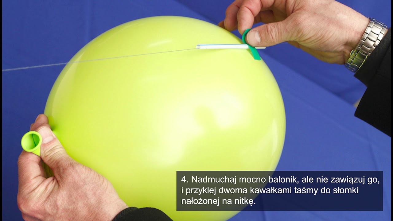 Jak wykonać balon o „napędzie rakietowym” - YouTube Jak Zrobic Balon Z Gumy Balonowej