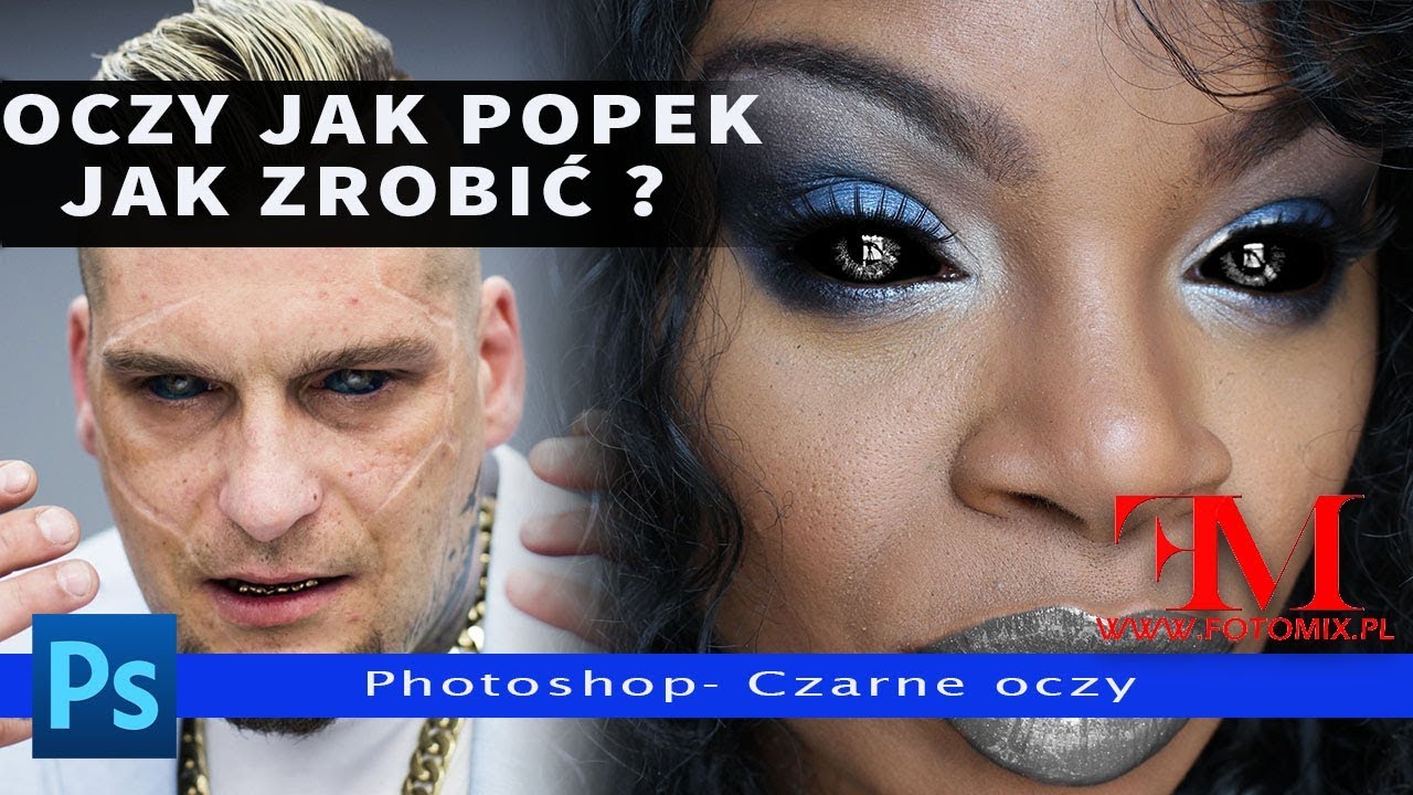 Jak wykonać czarne oczy w stylu Popka - Kurs Photoshop - YouTube Dziewczyno Oczy Masz Czarne Jak U Popka