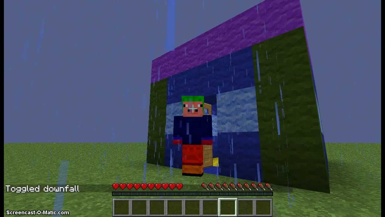 Jak wyłączyć deszcz w Minecraft - YouTube Jak Wyłączyć Deszcz W Minecraft Komenda