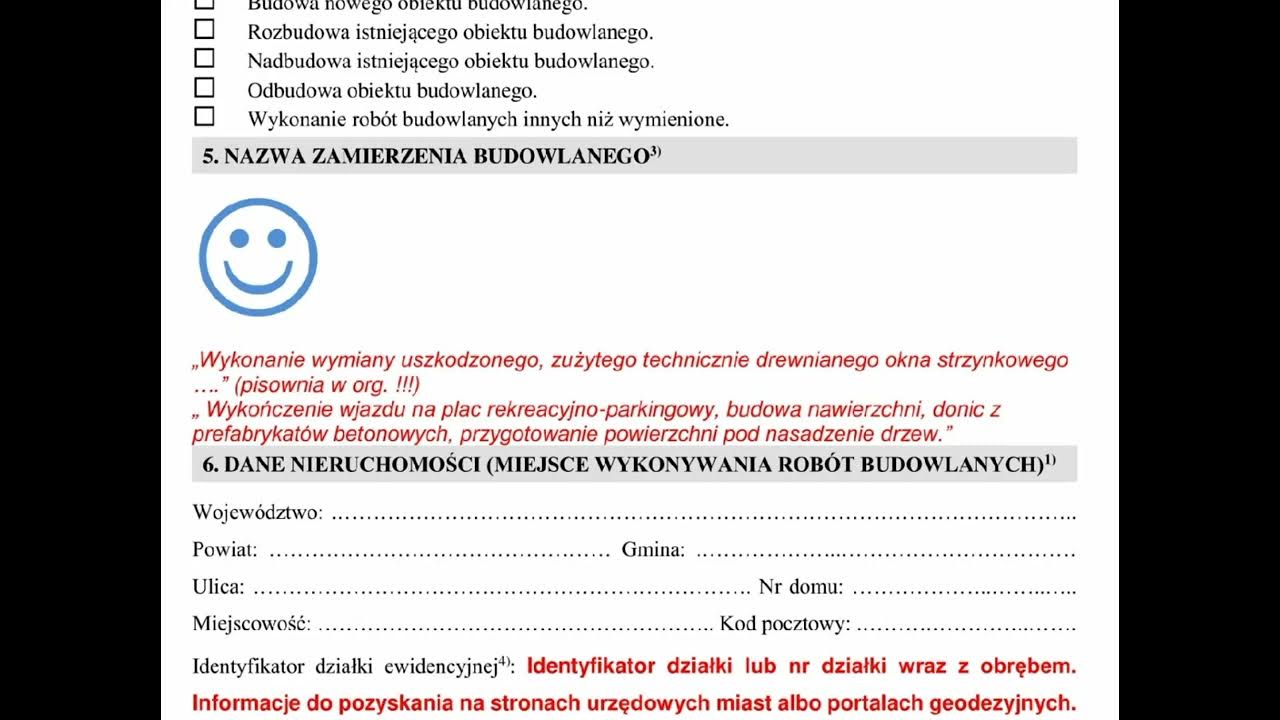 Jak wypełnić wniosek o pozwolenie na budowę PB-1 zgłoszenie PB-2 oraz Wniosek O Zadośćuczynienie W Sprawie Karnej