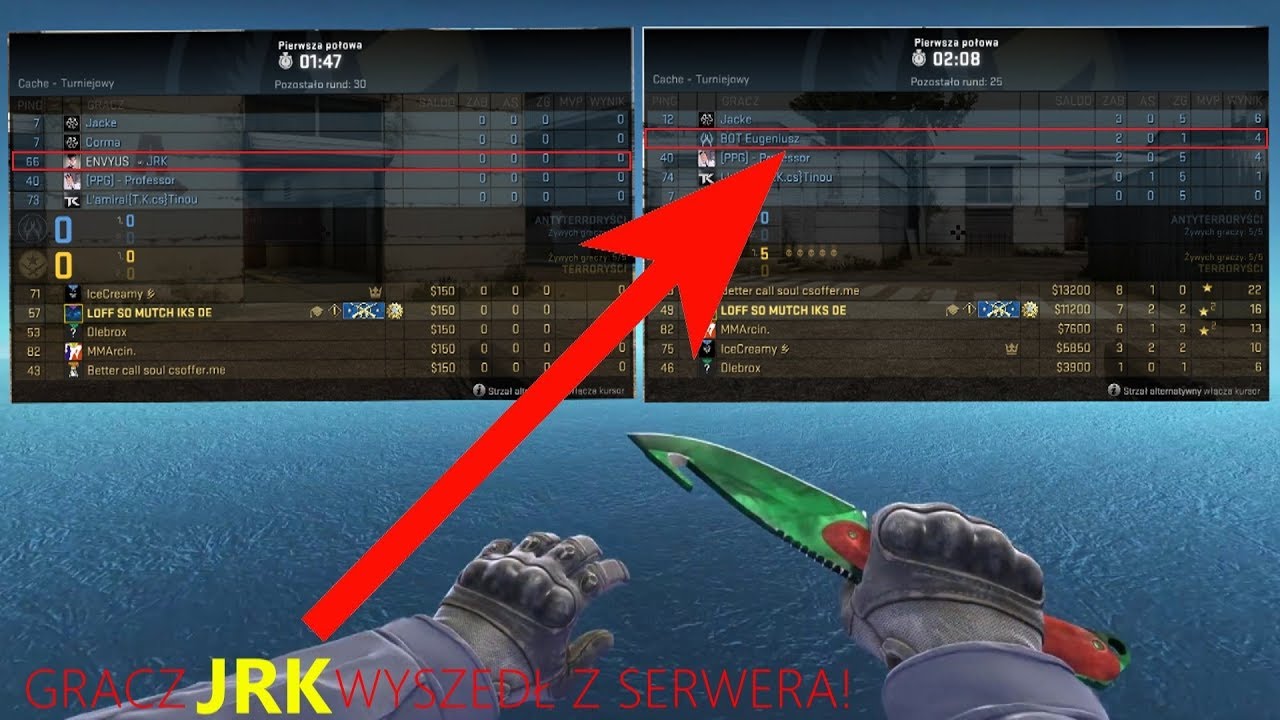 JAK WYRZUCIĆ PRZECIWNIKA Z MECZU TURNIEJOWEGO NA JEDNĄ RUNDĘ W CS:GO Jak Wyrzucic Sie Z Meczu Cs Go