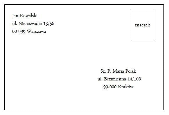 Jak zaadresować list? Jak poprawnie uzupełnić kopertę? - Facetem Być Jak Zaadresować List Na Skrytkę Pocztową