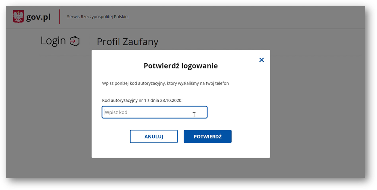 Pz Gov Pl Profil Zaufany Logowanie