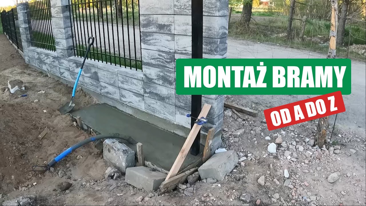 Fundament Pod Bramę Przesuwną Schemat