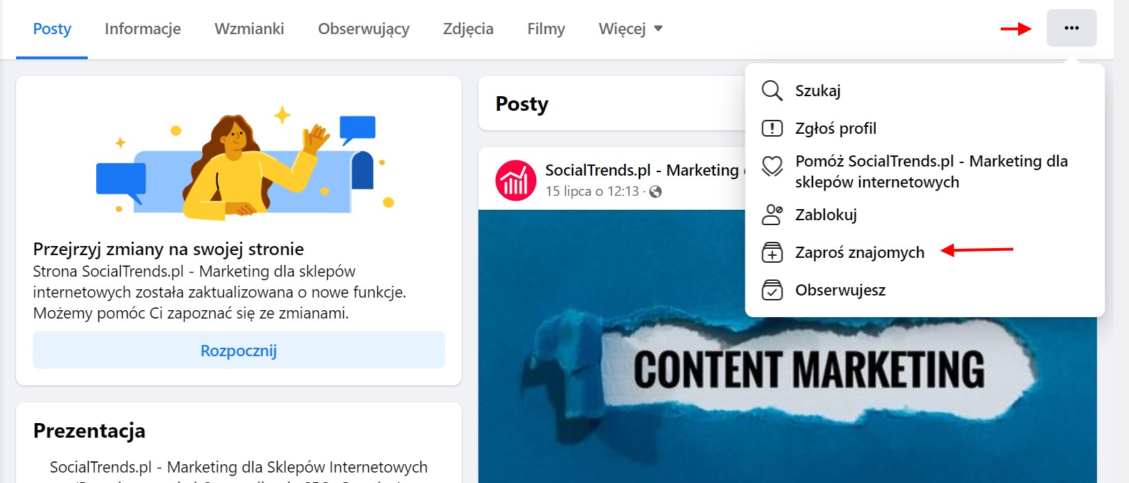 Jak zaprosić znajomych do polubienia fanpage? - SocialTrends.pl Jak Wyslac Ponownie Zaproszenie Do Polubienia Strony