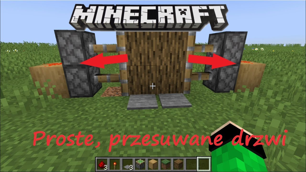 Jak zbudować proste, przesuwane drzwi w minecraft? - YouTube Jak Zrobic Drzwi W Mc