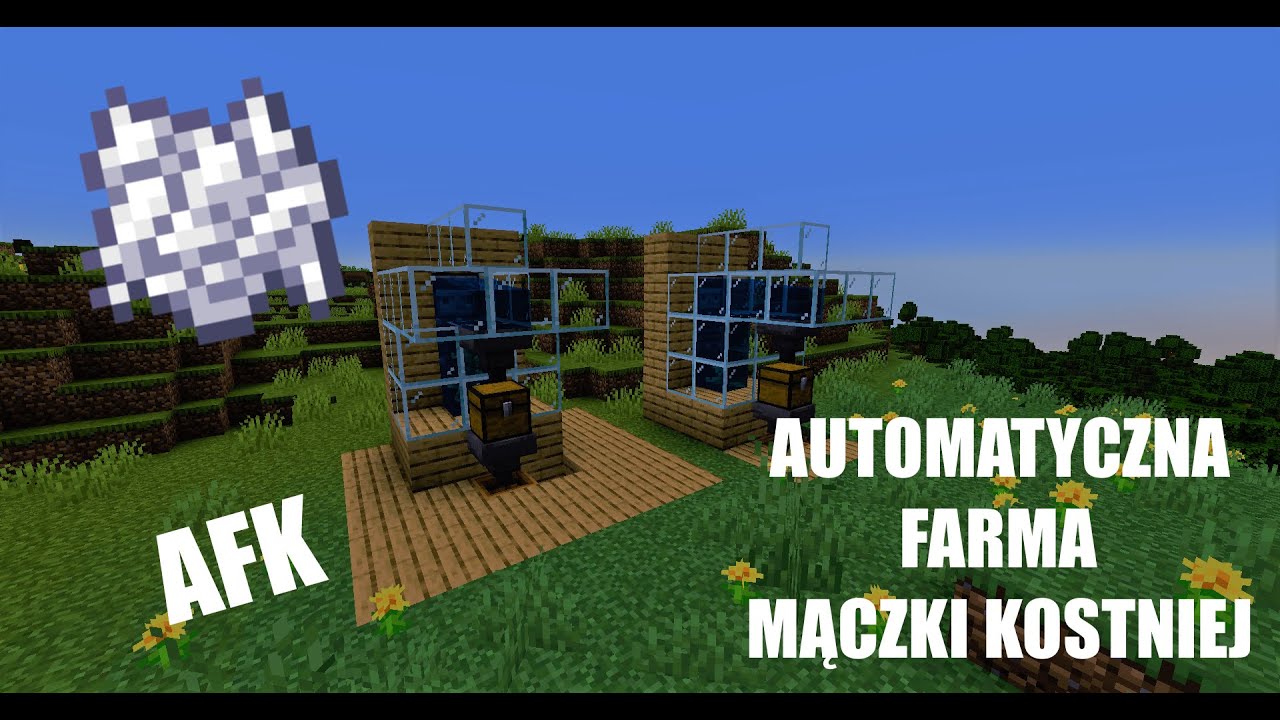 JAK ZROBIĆ AUTOMATYCZNĄ FARME MĄCZKI KOSTNEJ W MINECRAFT?! - YouTube Jak Zrobić Farme Dyń W Minecraft