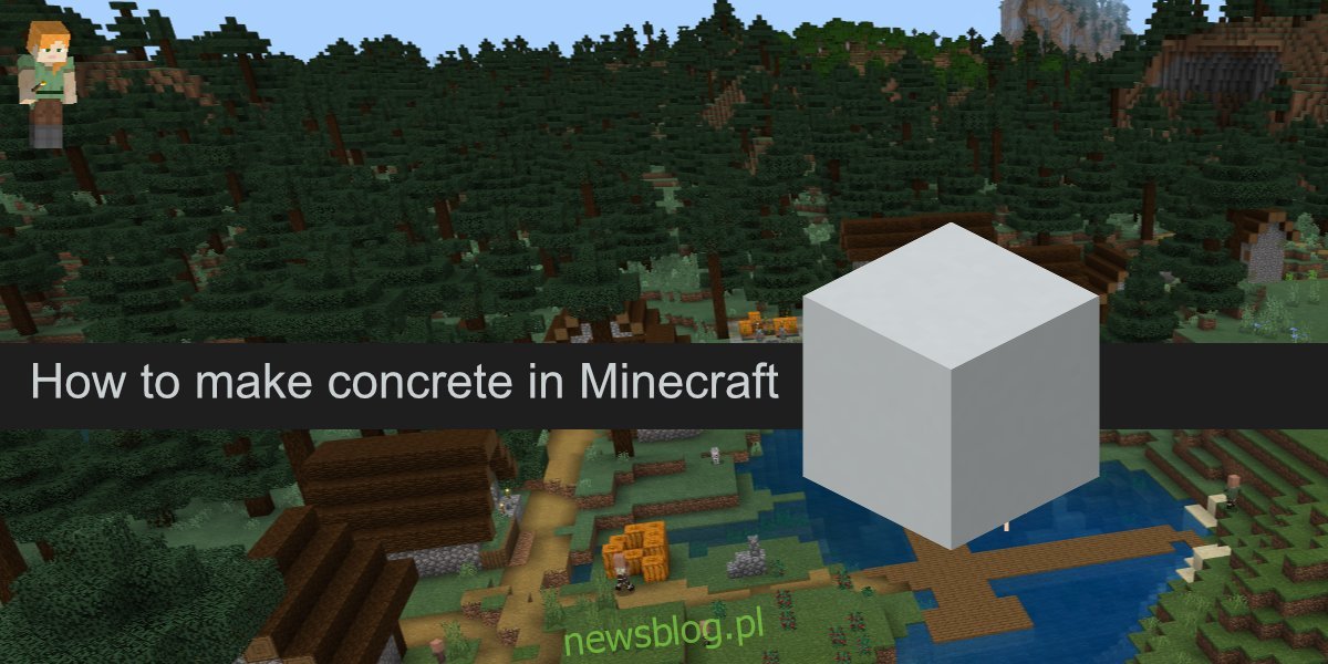 Jak zrobić beton w Minecraft Jak Się Robi Beton W Minecraft