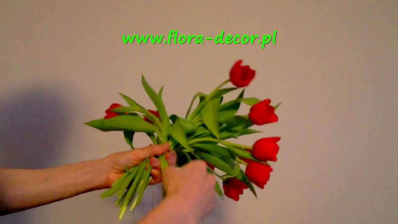 Jak zrobić bukiet z kwiatów - tulipany krok po kroku - YouTube Jak Zrobić Bukiet Ze Skarpetek Youtube