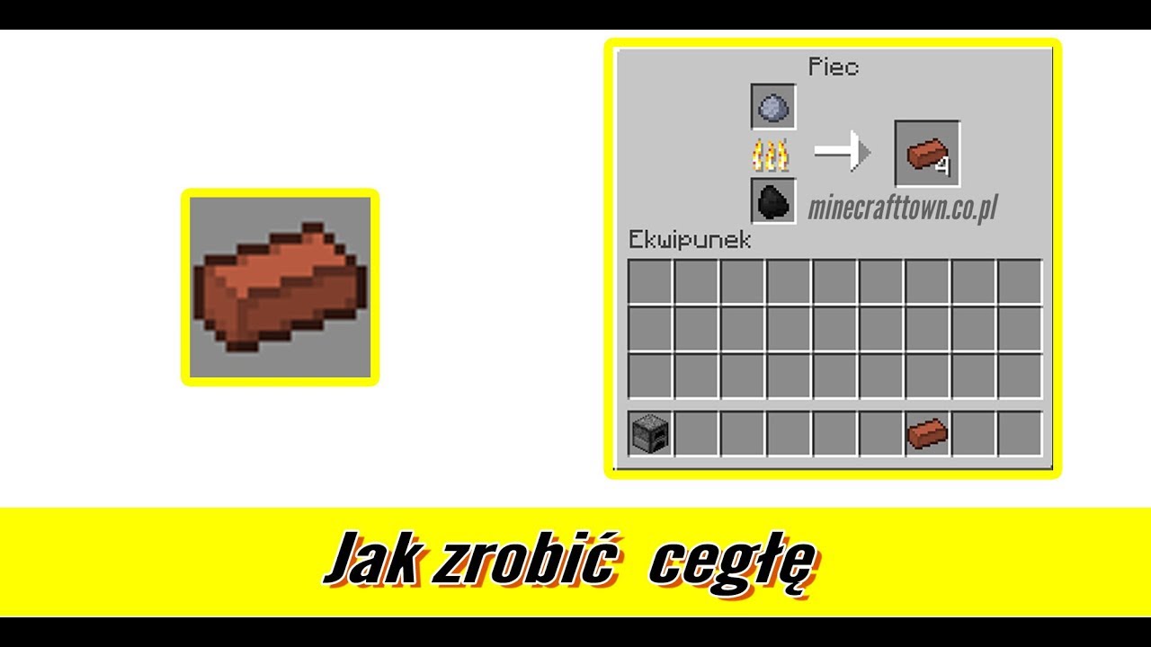 Jak zrobic cegle w minecraft | Brick | #ID Item 336 - YouTube Jak Zrobic Cegle W Mc