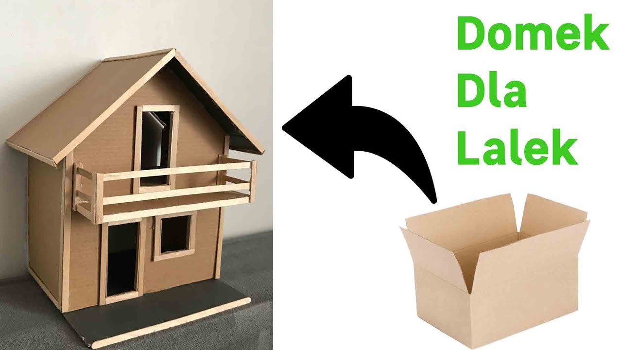 Jak zrobić domek z kartonu | DIY Domek z balkonem DIY / How to make Jak Zbudowac Domek Z Kartonu