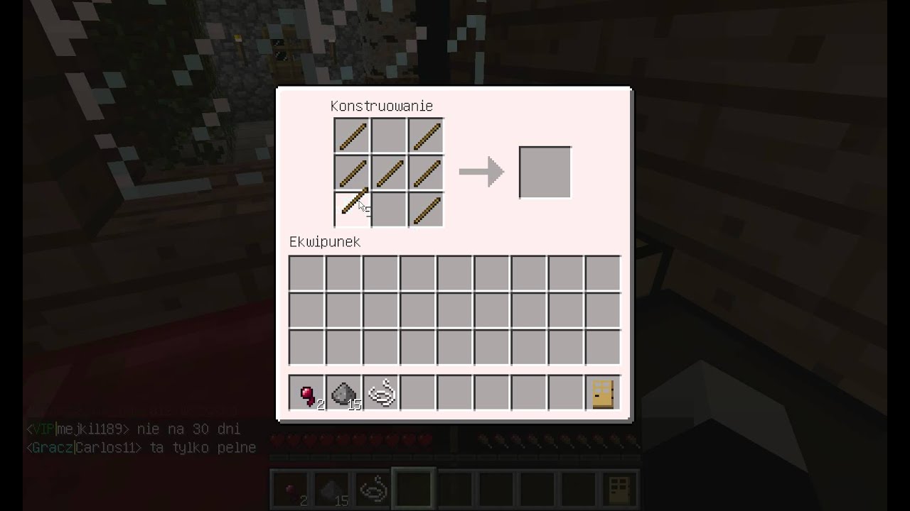 jak zrobic drabine w minecraft (minecraft ze zolwiu100) - YouTube Jak Zrobic W Minecraft Drabine