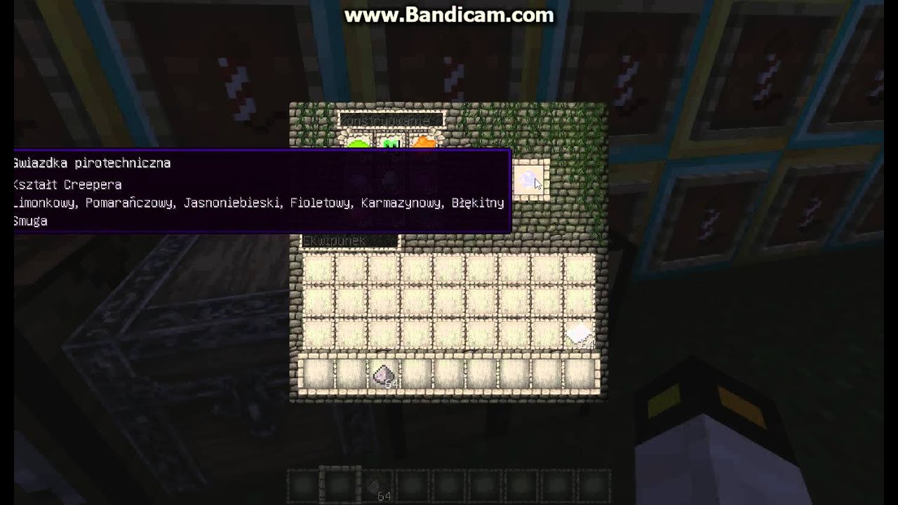 Jak zrobić fajerwerki w kształcie creepera w Minecraft - YouTube Jak Zrobić Fajerwerki W Minecraft Z Głową Creepera