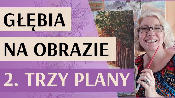 Jak zrobić głębię na obrazie. Część 2.Jak namalować trzy plany na obrazie. Grubo Nalozona Na Obrazie Jasna Farba