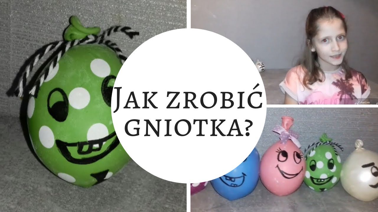 Jak zrobić gniotka - piłkę antystresową? - YouTube Jak Zrobic Gniotka Bez Balona