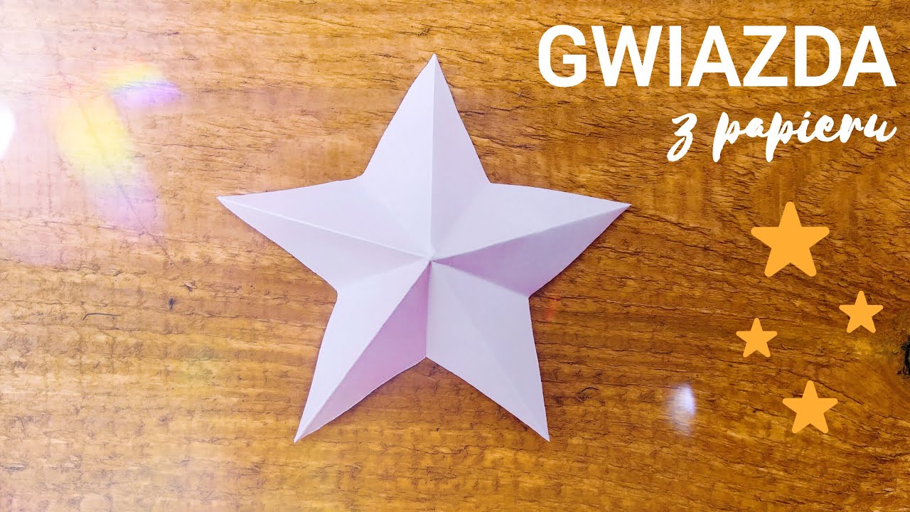 Gwiazda Z Papieru Origami Youtube