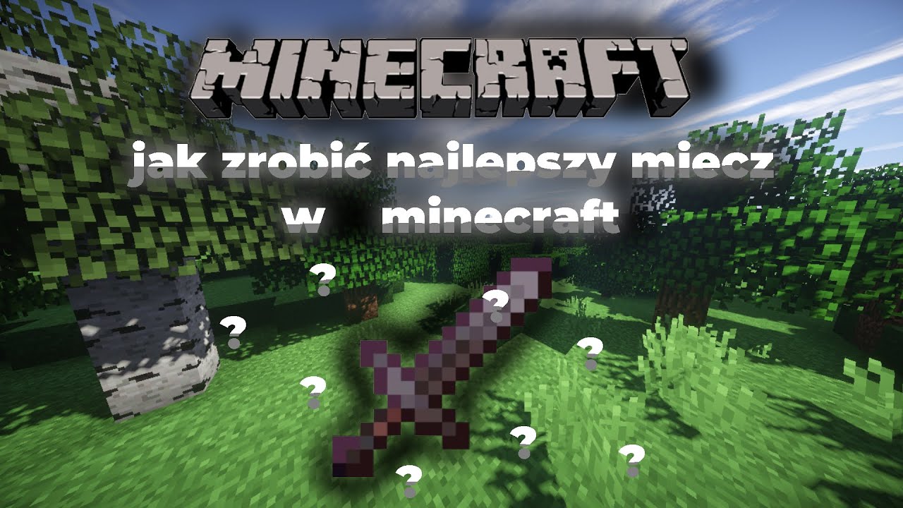 Jak zrobić najlepszy Miecz w Minecraft (JAVA EDITION) - YouTube Jak Zrobic Miecz W Minecraft