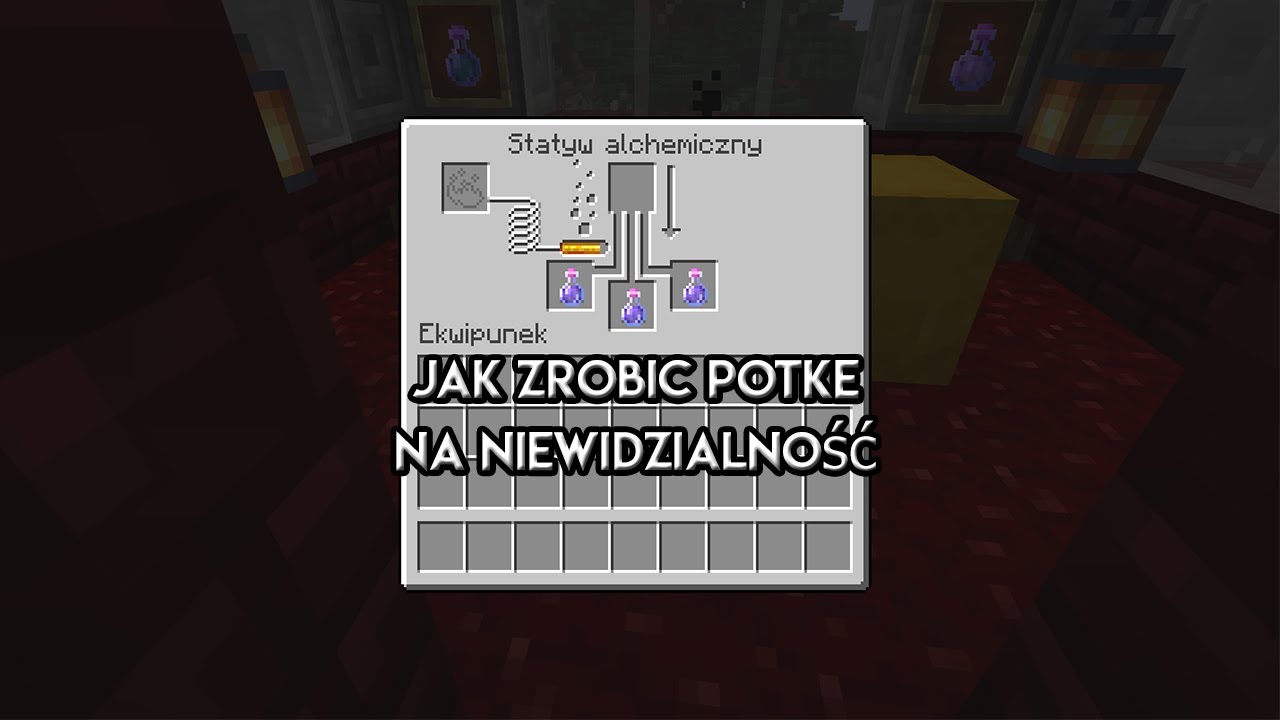 Jak zrobić potke na NIEWIDZIALNOŚĆ w Minecraft - YouTube Jak Zrobic Potke Na Niewidzialnosc Minecraft