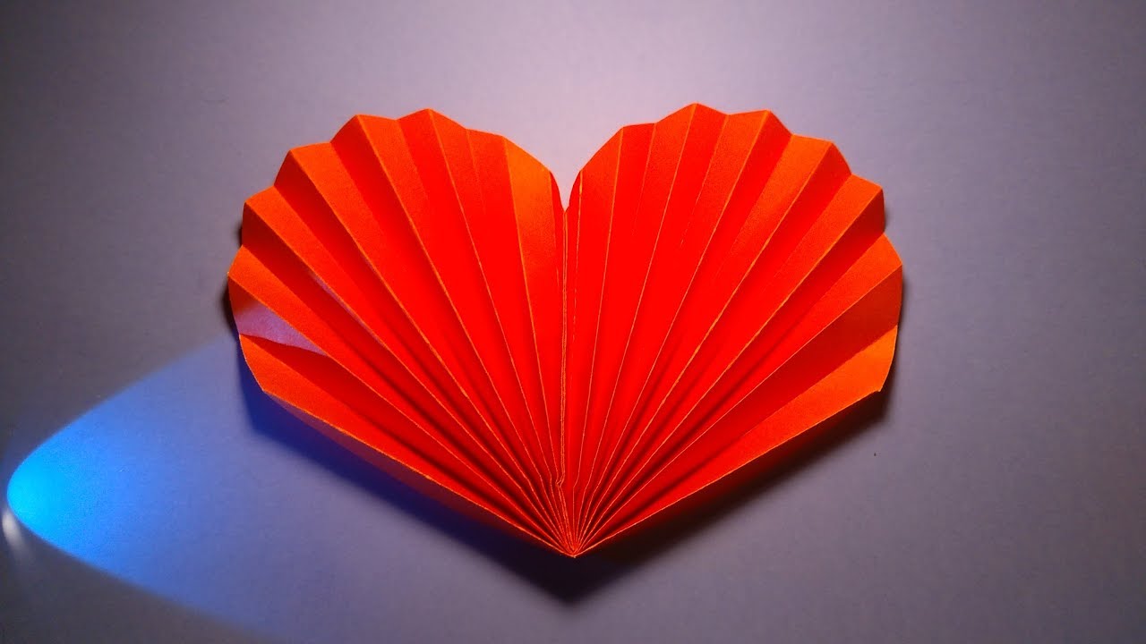 Jak zrobic serce harmonijkowe z papieru - paper heart - YouTube Jak Zrobic Serce Z Papieru