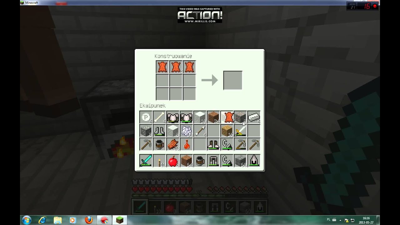 Jak zrobić siodło w minecraft - YouTube Jak Zrobić Siodło W Minecraft 1 8 8