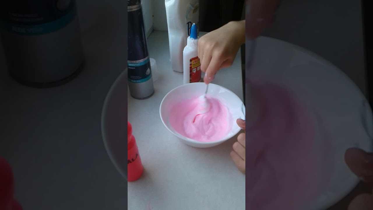 Jak zrobic slime slajma z kleju pianki do golenia i płynu do prania Jak Zrobic Slime Z Kleju Pianki Do Golenia I Perwolu