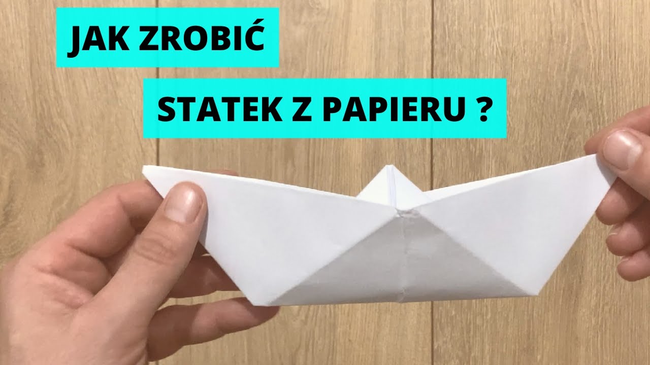 Jak zrobić statek z papieru | Łódka z papieru | instrukcja - YouTube Jak Sie Robi Statek Z Papieru