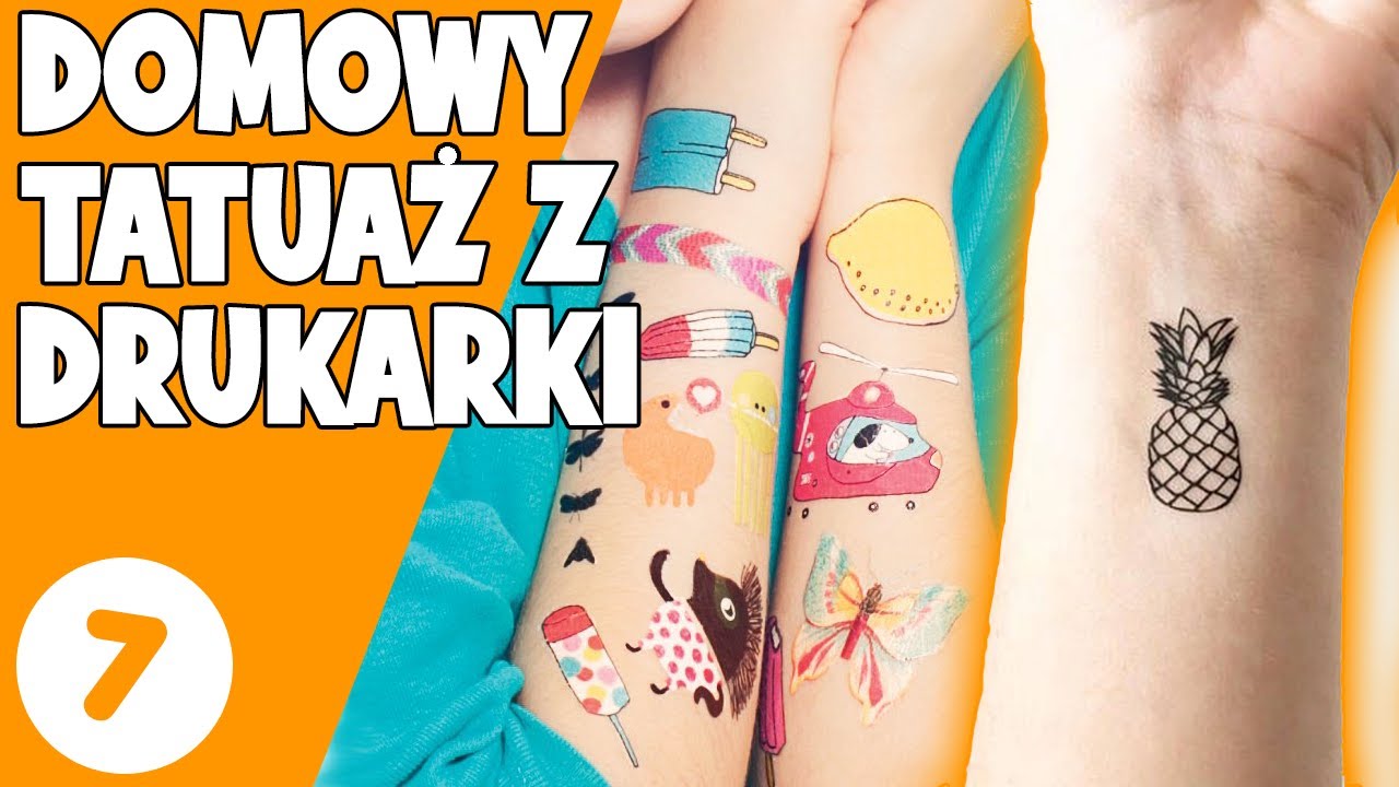 Jak zrobić tatuaż z drukarki w domu | Super sposób na tatuaż dla dzieci Jak Zrobic Tatuarz Z Naklejki
