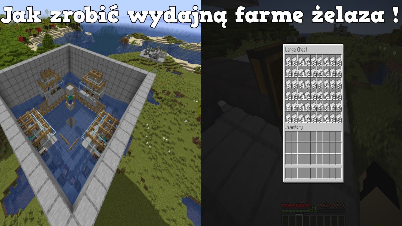 Jak zrobić wydajną farme żelaza w Minecraft 1.14.4 + - YouTube Jak Zrobić Farme Dyń W Minecraft
