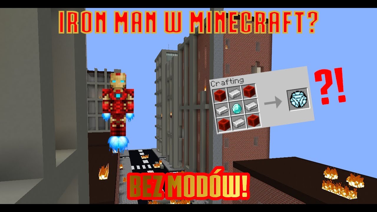 Jak zrobić ZBROJĘ IRON MANA w Minecraft BEZ MODÓW! - PORADNIK#6 - YouTube Jak Zdobyc Gabke W Minecraft