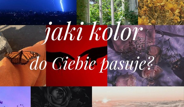 Jaki kolor do ciebie pasuje? | sameQuizy Quiz Jaki Kolor Do Ciebie Pasuje
