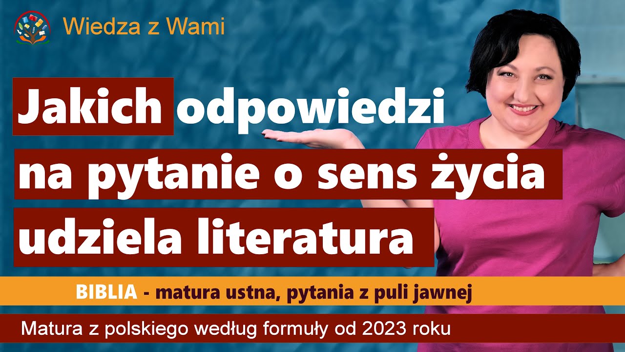 Jakich odpowiedzi na pytanie o sens życia udziela literatura - YouTube Jakich Odpowiedzi Na Pytanie O Sens życia Udziela Literatura