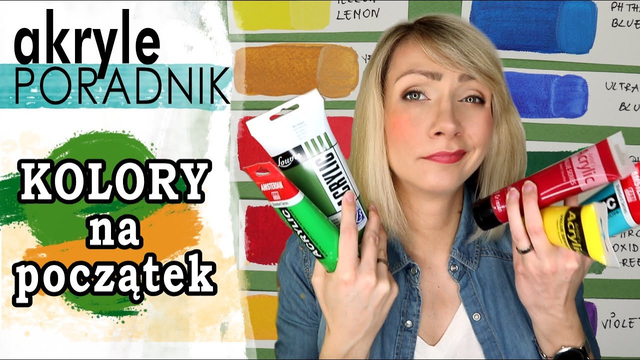 Jakie kolory farb akrylowych na początek? Malowanie AKRYLAMI dla Jak Malować Akrylami Na Płótnie Youtube