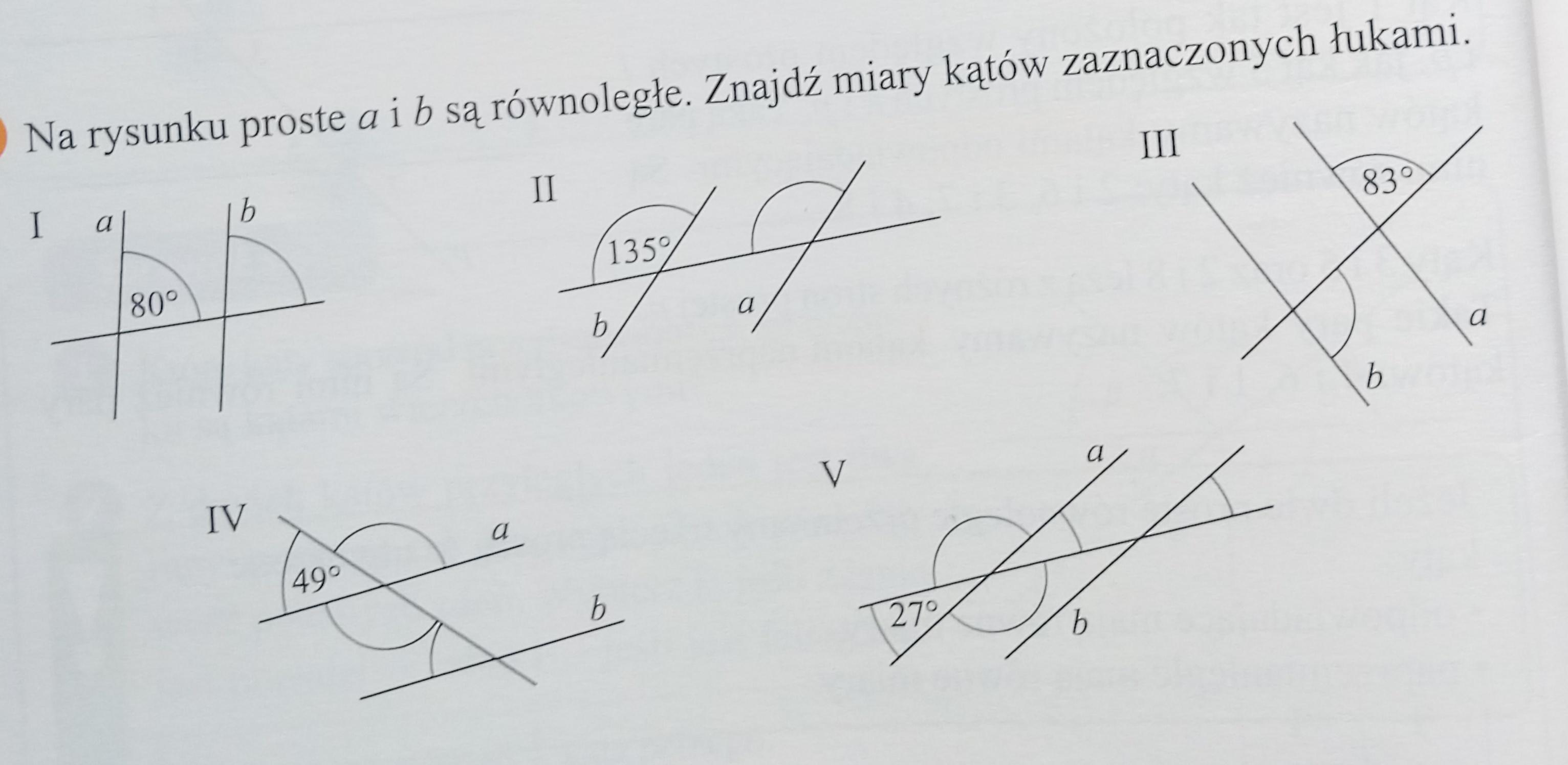 Jakie Miary Mają Kąty Zaznaczone Na Rysunku Jakie Miary Mają Zaznaczone Kąty
