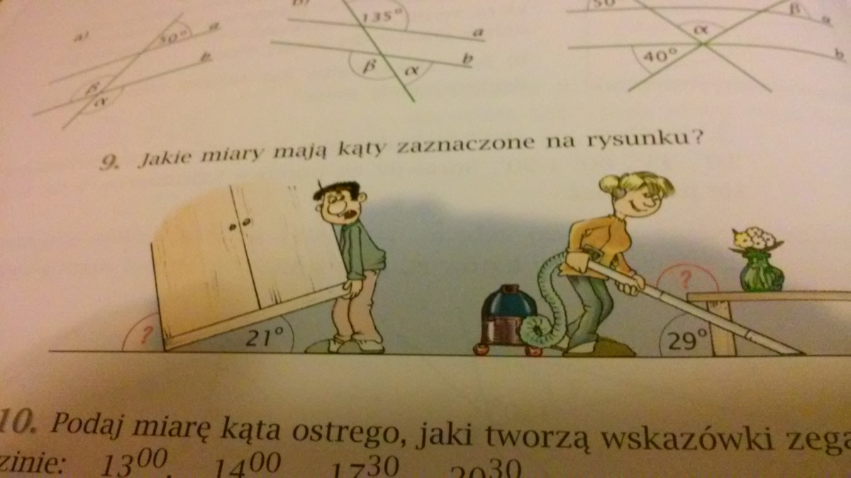 jakie miary mają kąty zaznaczone na rysunku - Brainly.pl Jakie Miary Mają Zaznaczone Kąty