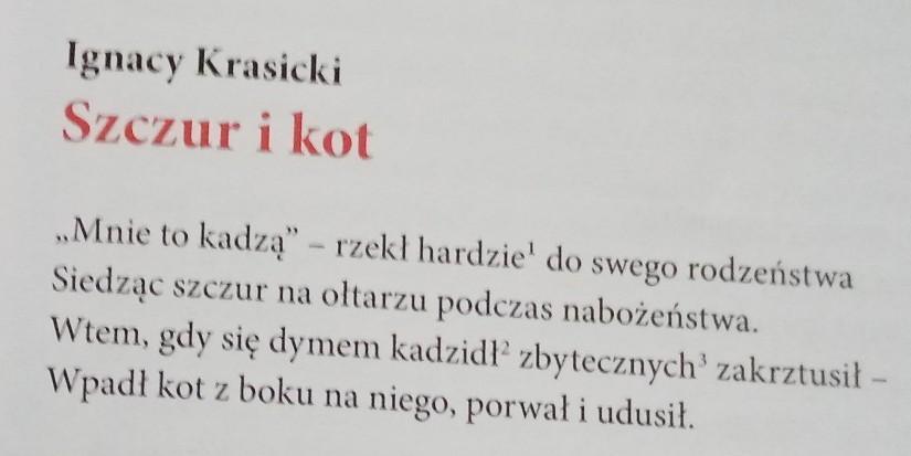 jakimi cechami wyróżnia się szczur A jakimi kot? - Brainly.pl Moral Bajki Szczur I Kot