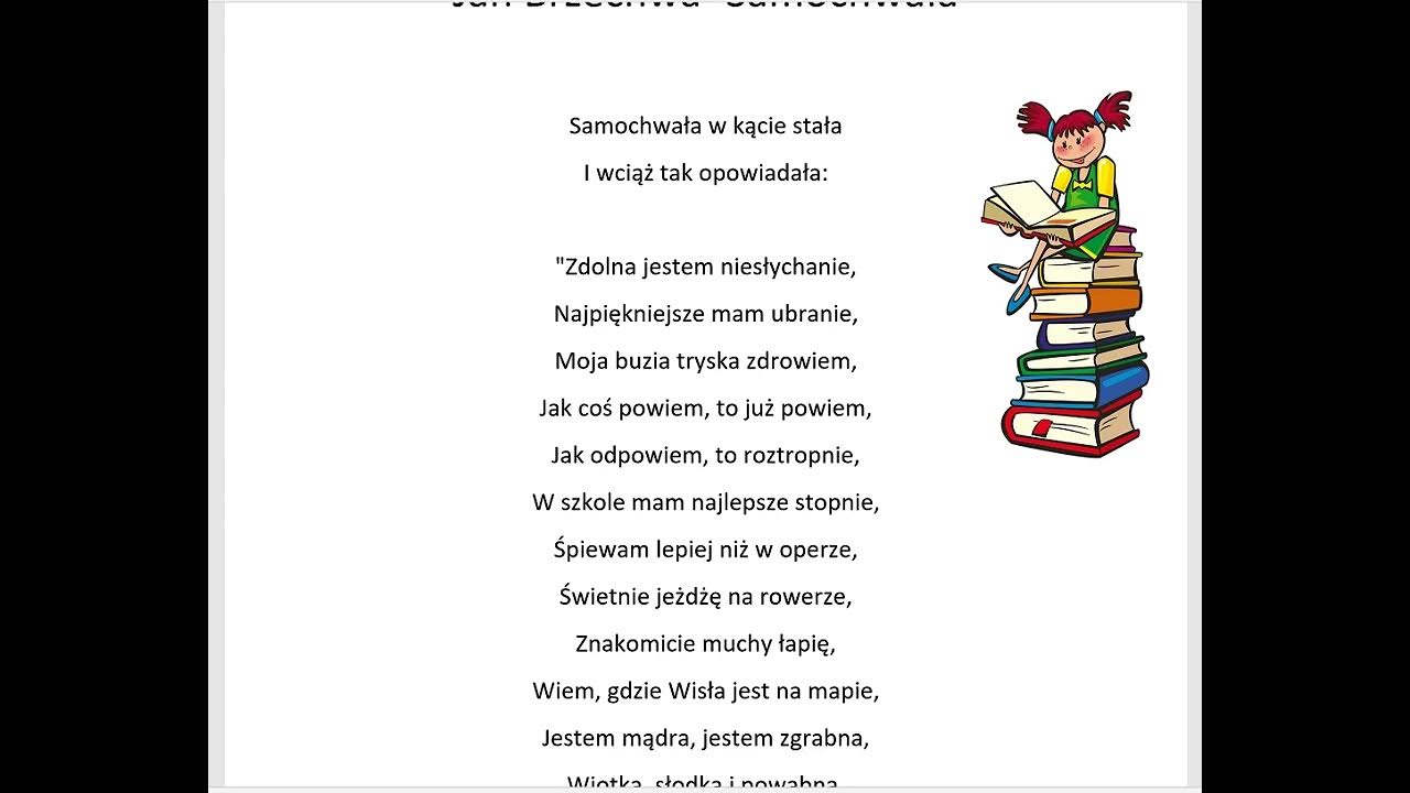 Wiersz Samochwała Jan Brzechwa Tekst