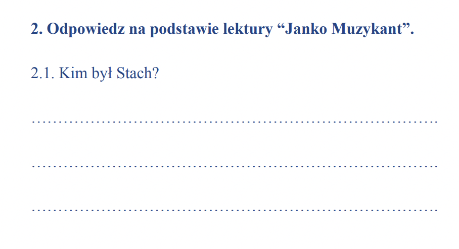 Janko Muzykant Test Z Odpowiedziami
