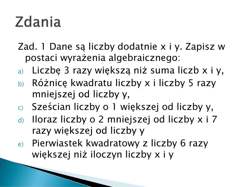 Zapisz W Postaci Wyrażeń Dwumianowanych