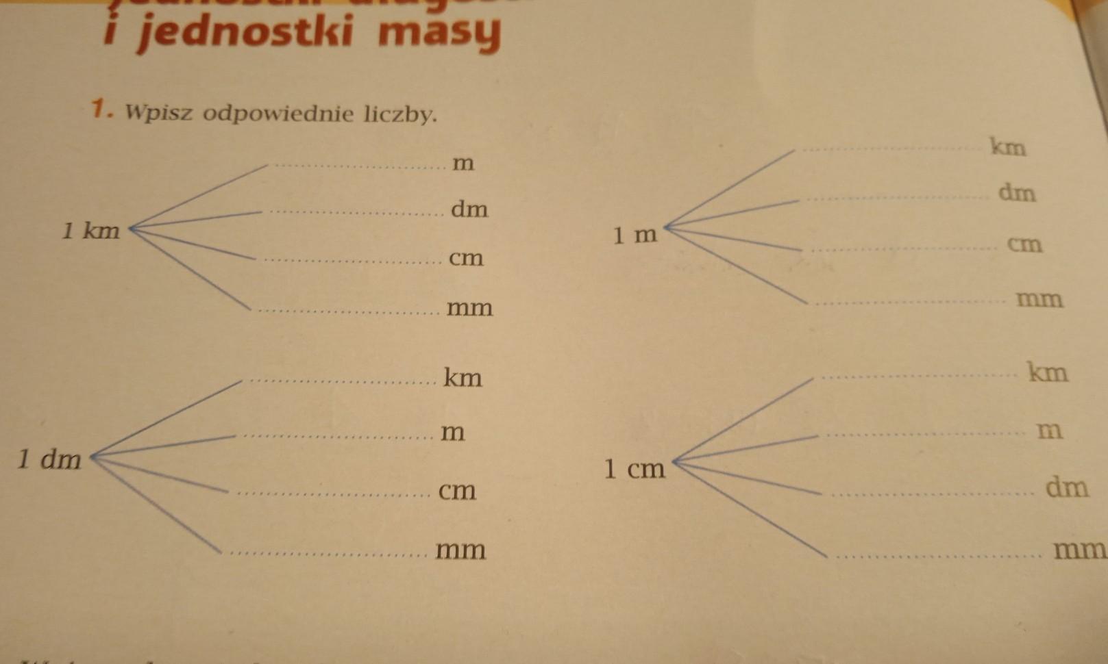 Wpisz Odpowiednie Liczby 1 Km