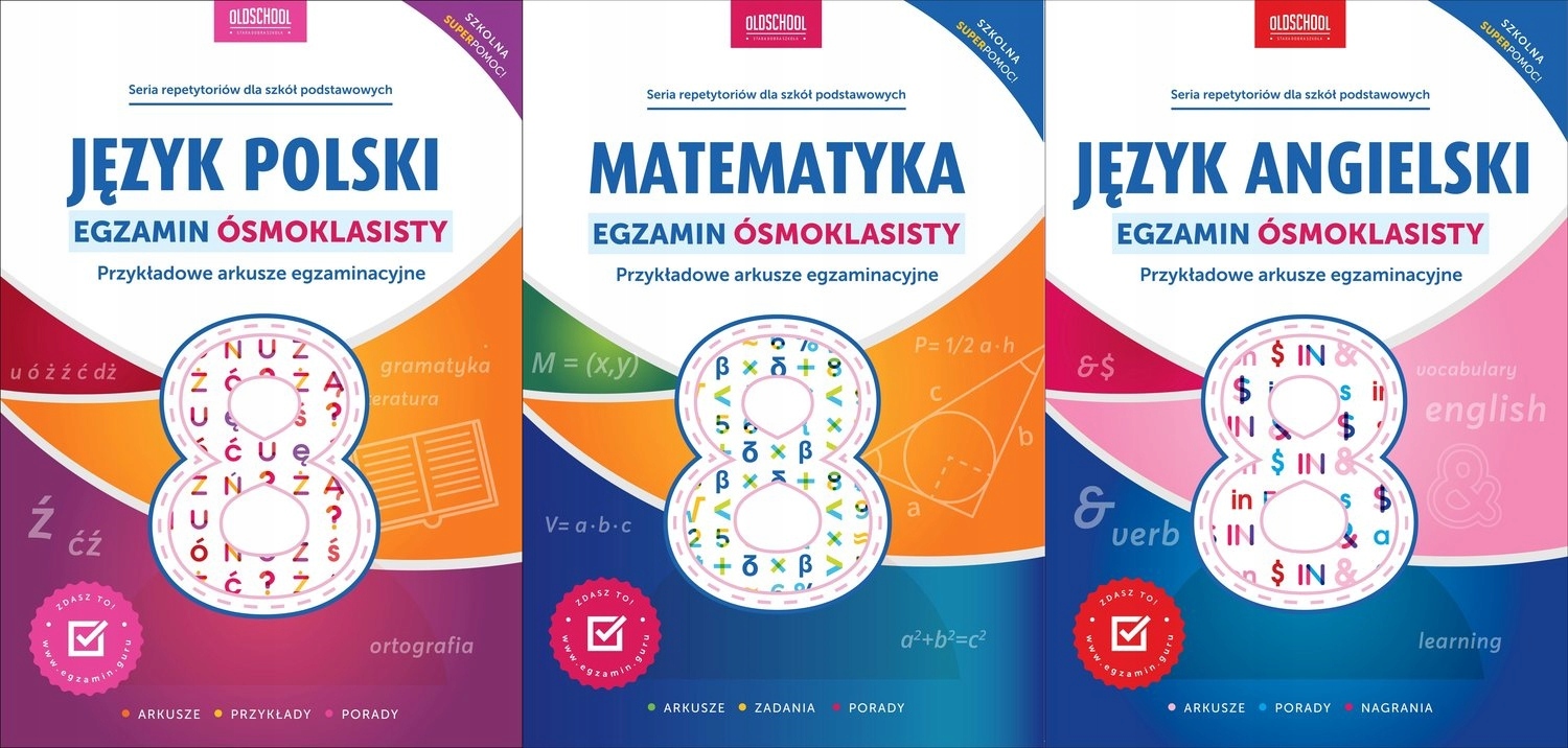 Jęz. polski+ angielski+ Matematyka Egzamin ósmokl. (13334816989 Egzamin ósmoklasisty Język Polski 2019