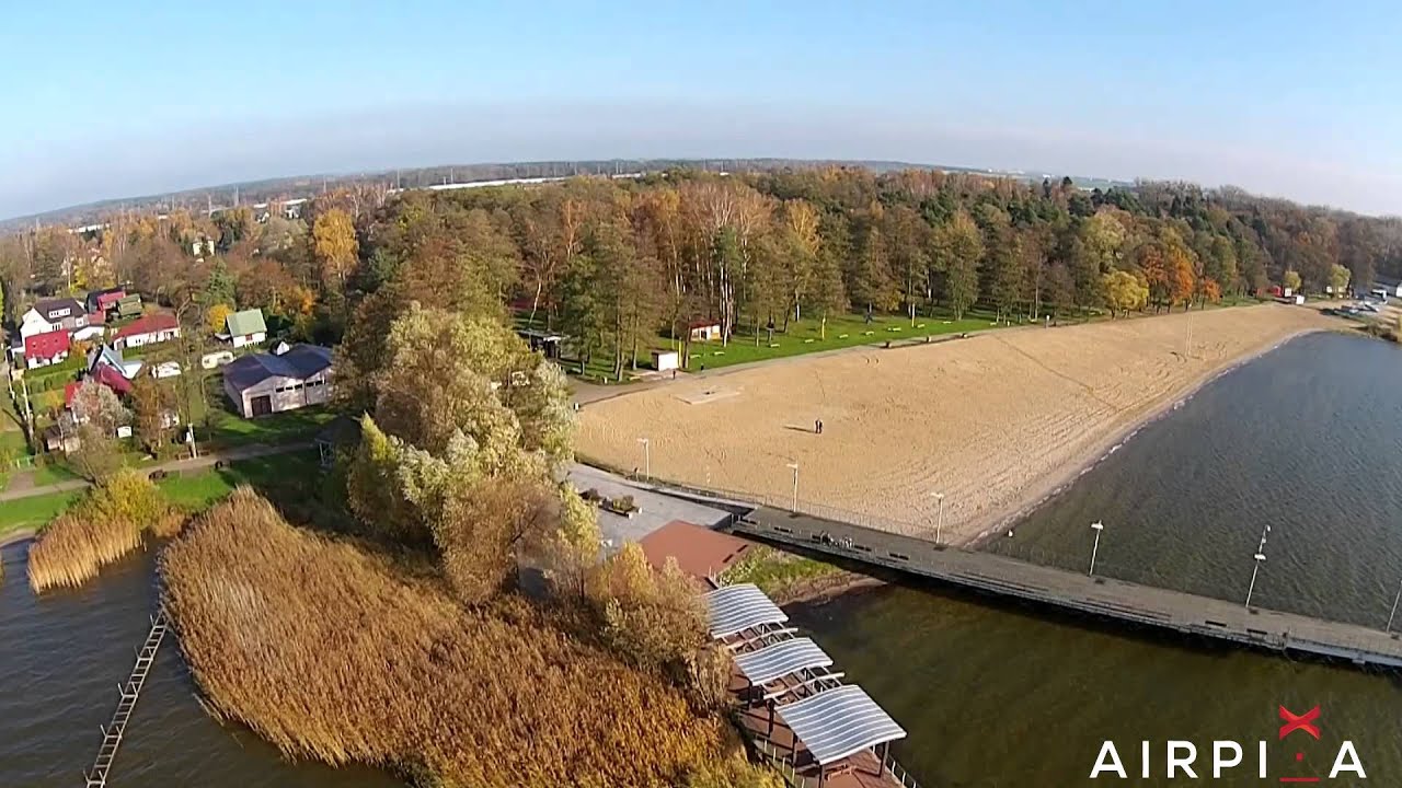 Jezioro Miedwie z powietrza - YouTube Jezioro Miedwie Pas Rzeźby Terenu