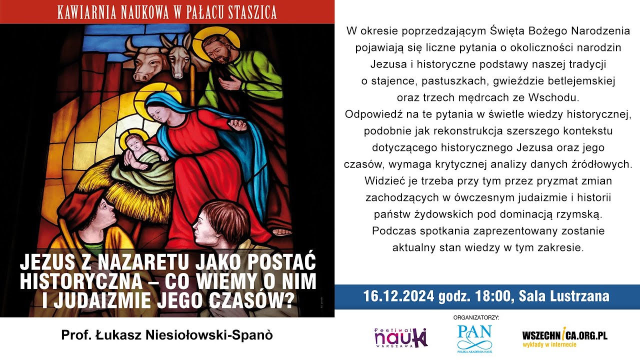 Jezus z Nazaretu jako postać historyczna –co wiemy o nim i o judaizmie Omow Swiadectwa Rzymskie Dotyczace Historycznosci Jezusa Z Nazaretu